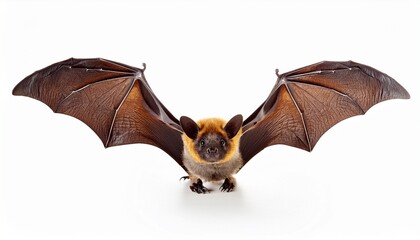 Hoary Bat Portrait Wings Spread, Night Flier, Mammal, Wildlife