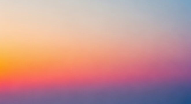 Soft, blended colors of a blurred sunset or sunrise.