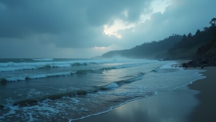Seaside Natural Landscape Map