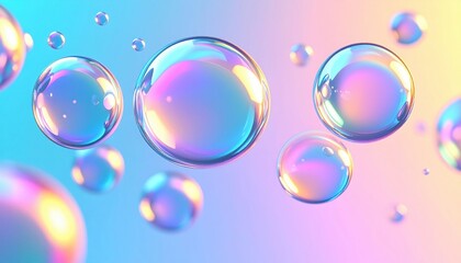 Colorful Pastel Rainbow Bubbles