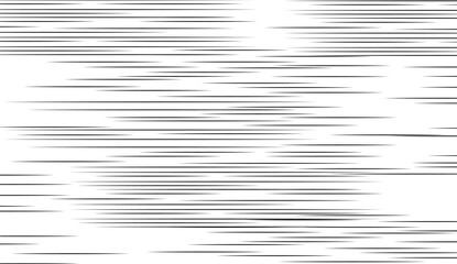 Fototapeta premium Comic strip horizontal motion lines. Anime comics book hero speed or fight action texture rays. Manga superhero cartoon explosions drawing background. Vector illustration.