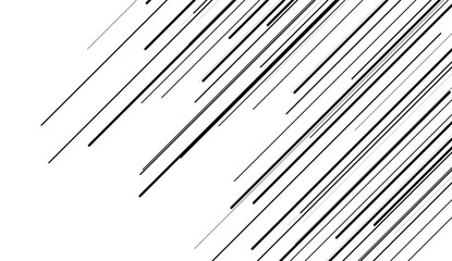 Vector graphic design artwork. Anime style angle horizontal speed line background.