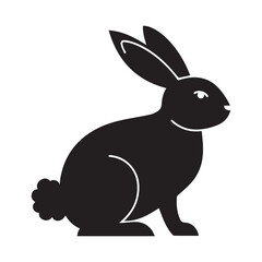 rabbit silhouette art