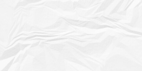 Abstract wrinkled creased crumple ragged parchment empty wrinkle cardboard blank ripped surface wrinkle old paper white crumple texture background.	
