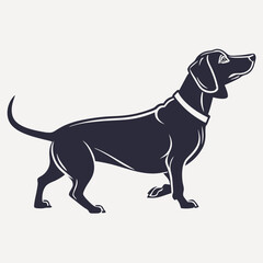 vector illustration of a dog