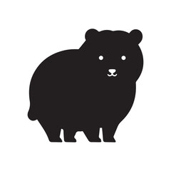 silhouette of a bear
