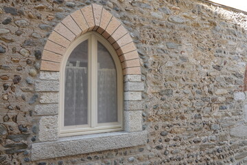 Fototapeta premium window in stone wall