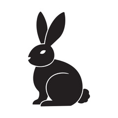 rabbit silhouette art
