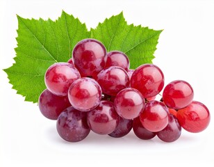 Fototapeta premium red grapes isolated on white