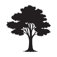 silhouette of tree