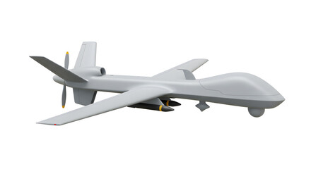 Obraz premium High-Resolution 3D Render of a Modern Unmanned Aerial Vehicle (UAV) Drone