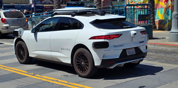 Waymo Driverless Car San Francisco California City by the Bay Frisco SF San Fran United States USA. Created  05.20.25