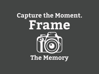 Frame the memory tee design motivational shirt for passionate photographers