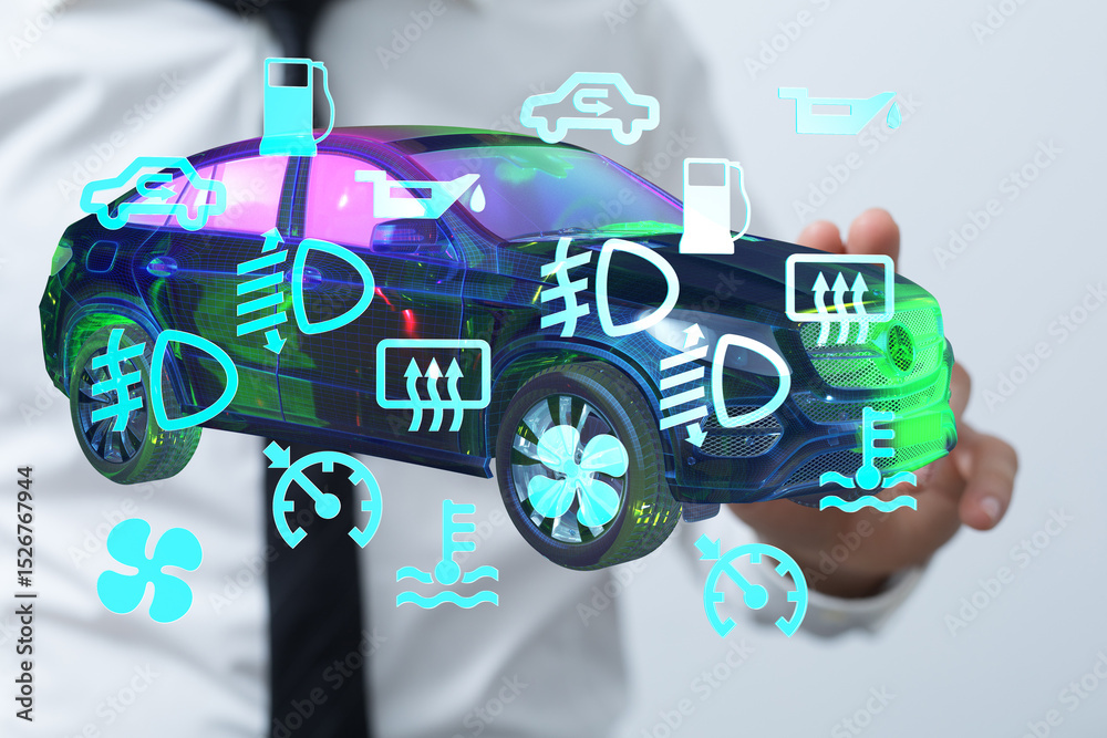 Poster learn to interpret your car's dashboard warning lights and symbols. prevent costly repairs!