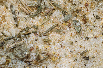 Spiced Seasoned Salt Macro Close-up