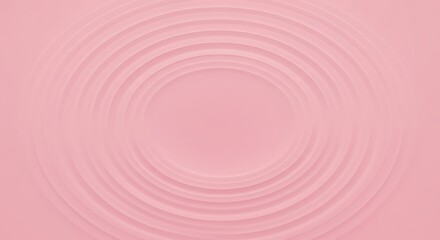 Abstract concentric circles ripple outwards in a soft, light pink color, creating a calming and minimalist visual effect.