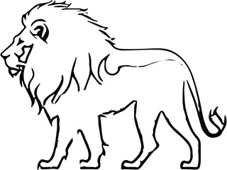vector illustration of a lion