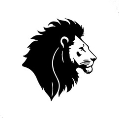 lion head silhouette