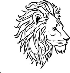 lion head vector illustration