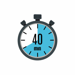 Stopwatch showing 40 minutes