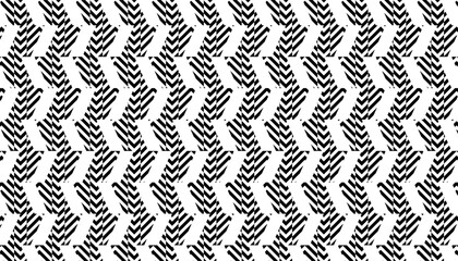 Black and white abstract geometric pattern for sporty and modern background. Vector Format Illustration. EPS10 