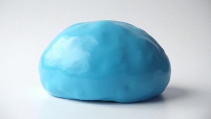Vibrant Blue Shape with Smooth Surface and Glossy Finish