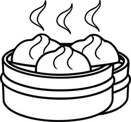 Continuous Line Drawing of Elegant Table Setting with Cutlery

