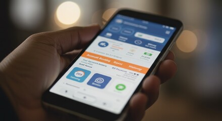 Smartphone displaying apps
