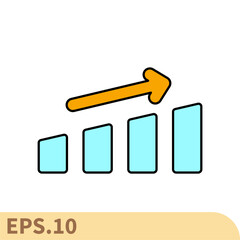 improve icons  symbol vector elements for infographic web