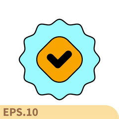 certified icons  symbol vector elements for infographic web
