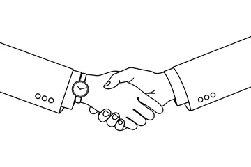 Successful Partnership A Handshake Symbolizing Collaboration, Agreement, and Trust in Business Deals