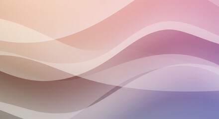 Obraz premium Abstract wavy background with soft pastel colors blending seamlessly, creating a serene atmosphere