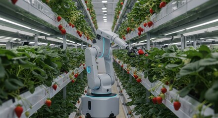 Vertical farm interior view