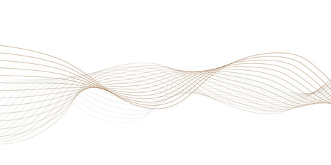 modern striped brown soft line white gray wavey curve line minimal concept creativity elegant graphic design use for banner, wallpaper, poster, web vector illustration.