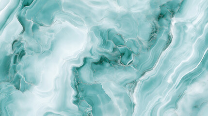 Elegant abstract teal and white swirling marble texture background for modern design projects