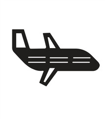 Airplane icon, Transport symbol, eps 10 on white background, vector illustration.
