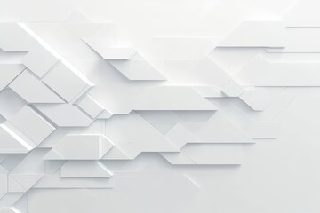 Exploring the elegance of abstract geometric patterns on a minimalist white background for modern design concepts