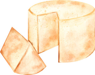 watercolor cheese