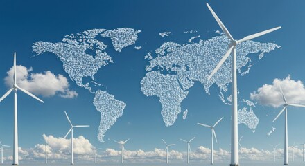 World map renewable energy
