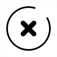 Obraz premium Set of black check marks and crosses icon collection. Vector Illustration.