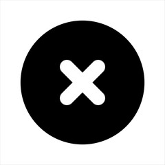 Set of black check marks and crosses icon collection. Vector Illustration.