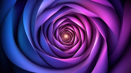Abstract spiral design with deep purple and blue hues.