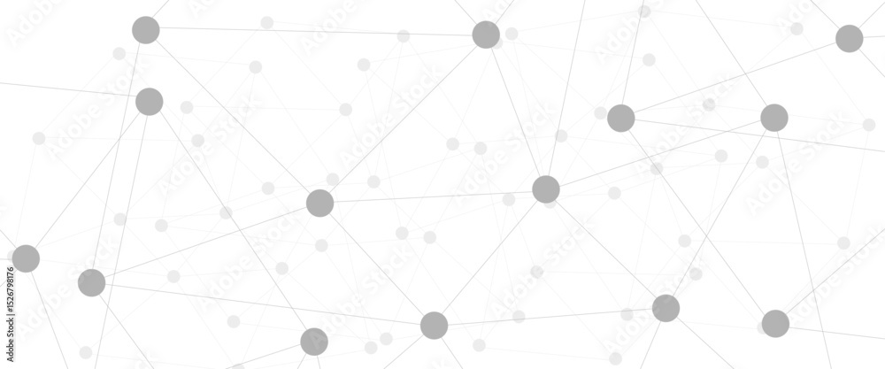 Wall mural connected line and dot background backgrounds microbiology complexity.