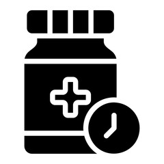 Obraz premium reminder glyph icon