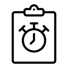 timer line icon