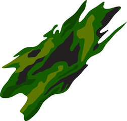 Camouflage Pattern in Abstract Shape