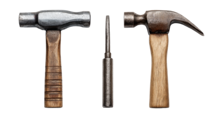 Vintage Hammers and Punch Set Hand Tools for Craftsmen