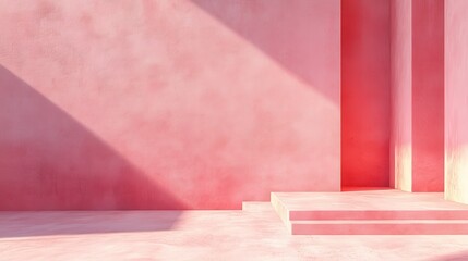 Pink wall architecture backgrounds.