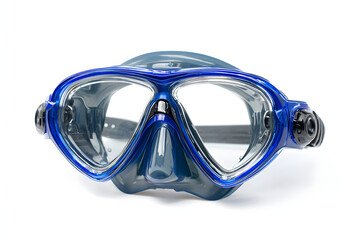 Professional Diving Mask with Dual Lens on White