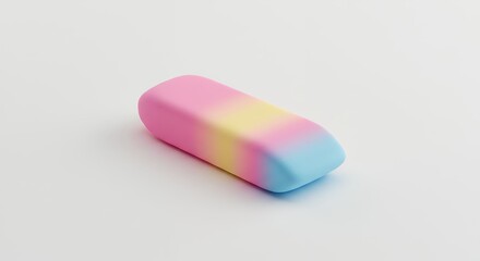 Colorful rainbow striped rectangular object